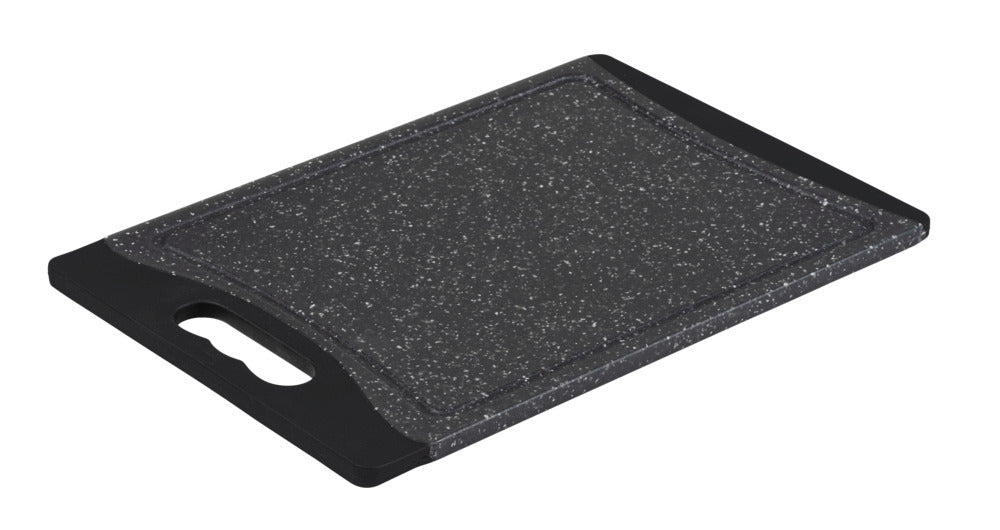 Skjærefjøl plast svart 29x19,5 cm sklisikker overflate Wenko forfra