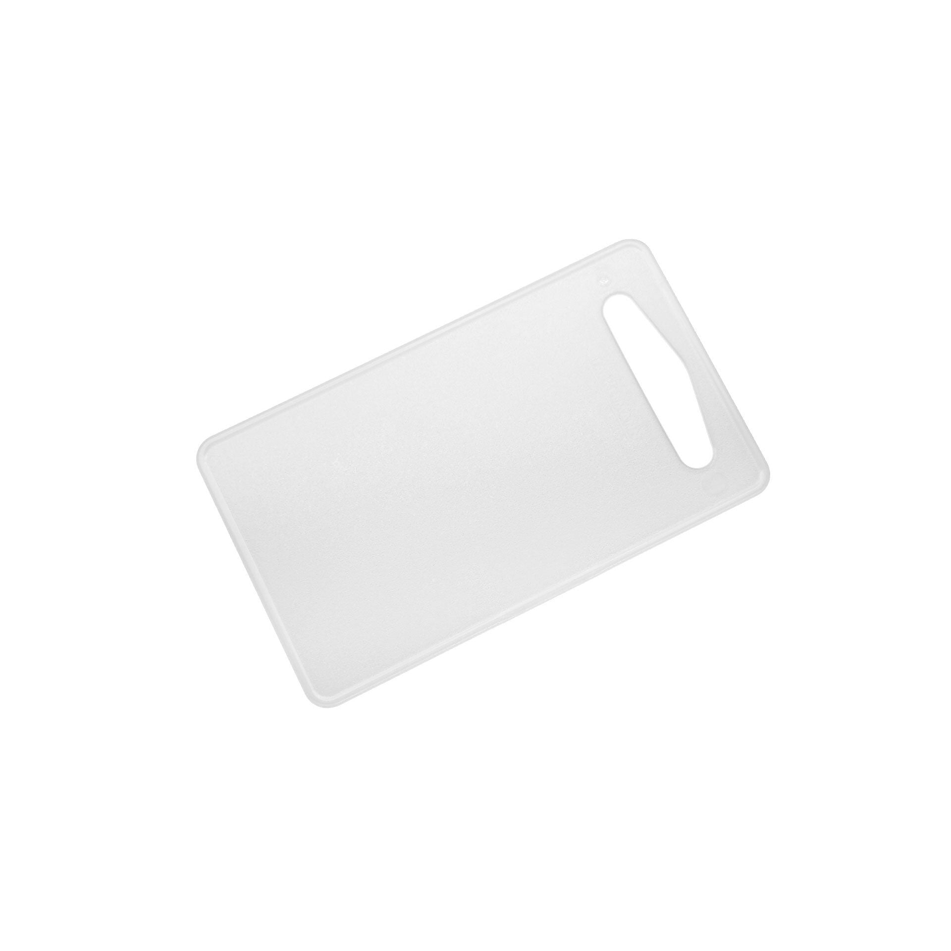 Skjærefjøl plast 24x14 cm gjennomsiktig - Fackelmann forfra