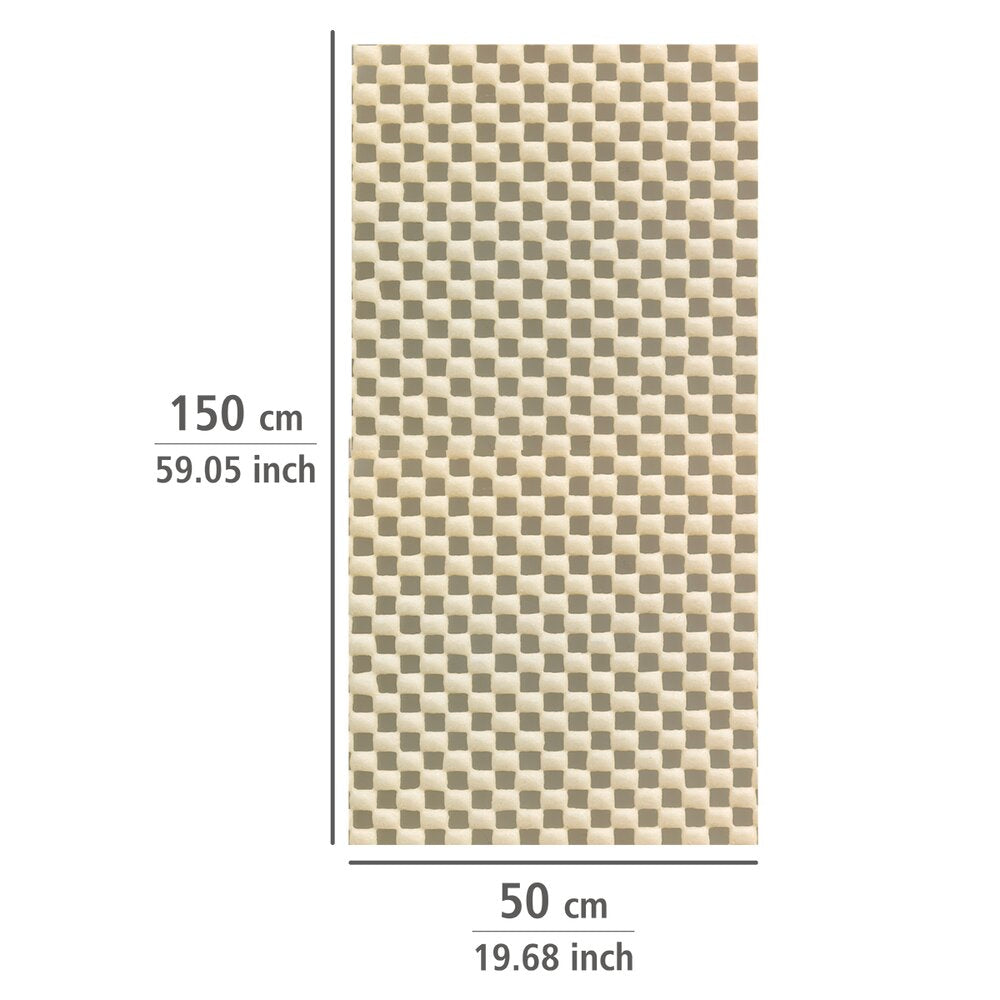 Sklimatte beige 150 x 50 cm tilskjærbar - WENKO i bruk i skuff