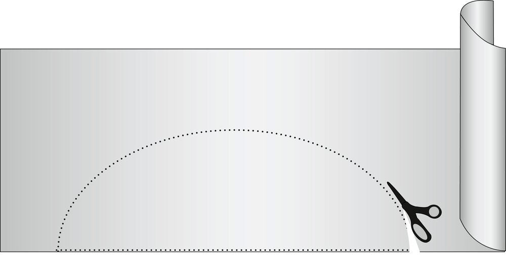 Sklimatte grå 2-delt sett 150×50 cm tilskjærbar i bruk i skap
