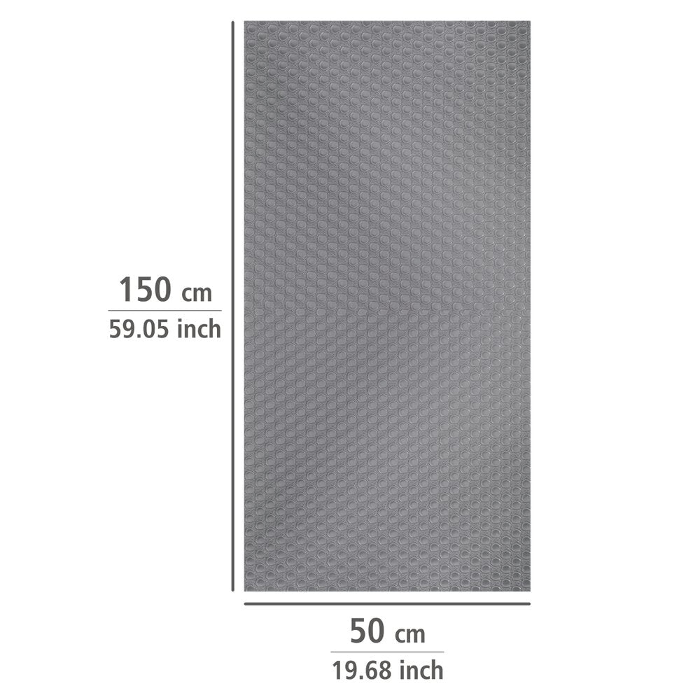 Sklimatte grå ekstra sterk 150×50 cm tilskjærbar rull ved siden av skjæresaks