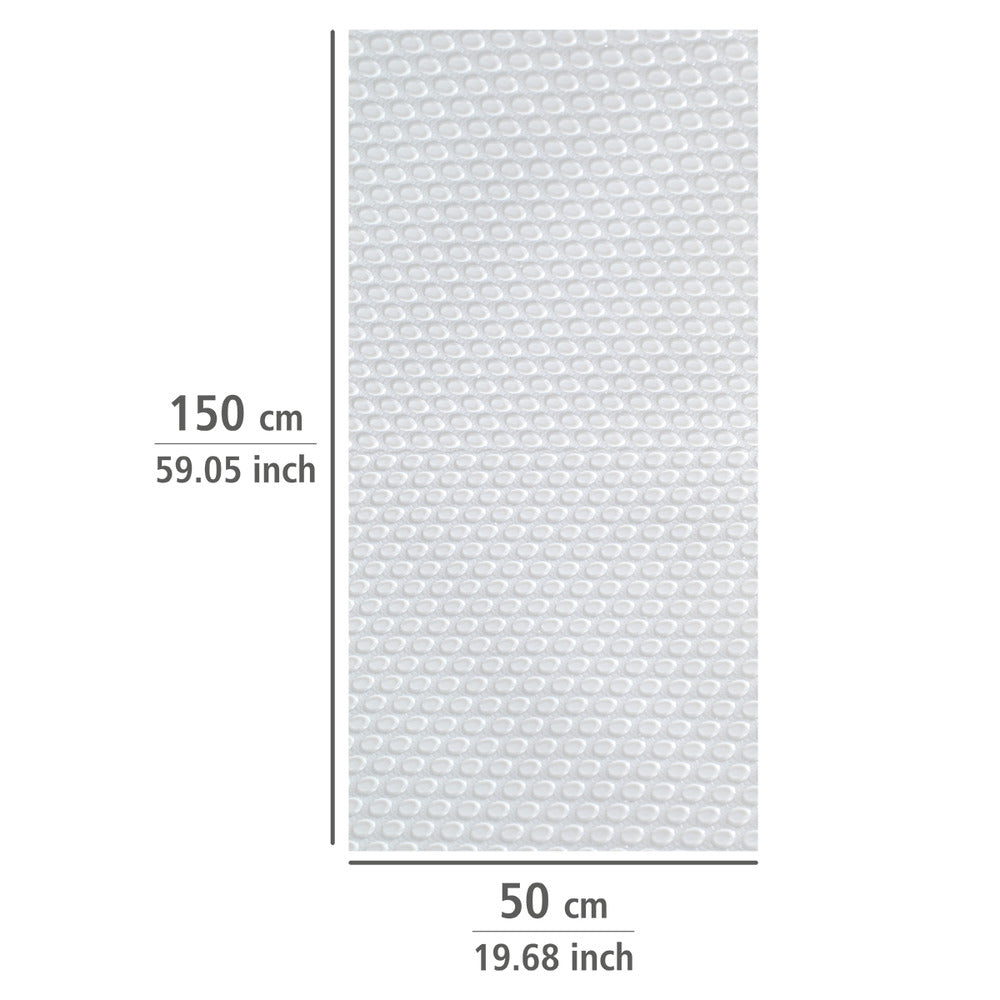Montert sklisikker matteunderlag hvit 150 x 50 cm i skap