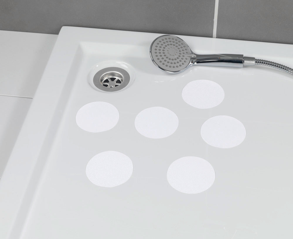 Detalj av Sklisikre klistremerker runde 6-delt sett transparent - Wenko