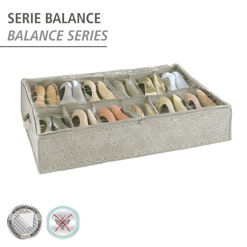 Skooppbevaring under seng Balance 12 rom taupe bakside