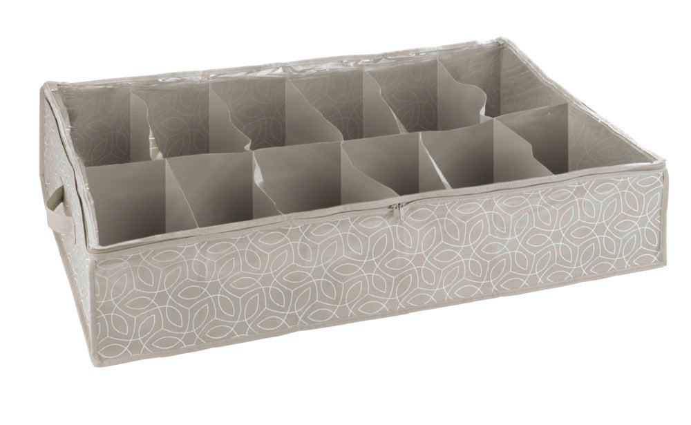 Skooppbevaring under seng Balance 12 rom taupe rominndeling