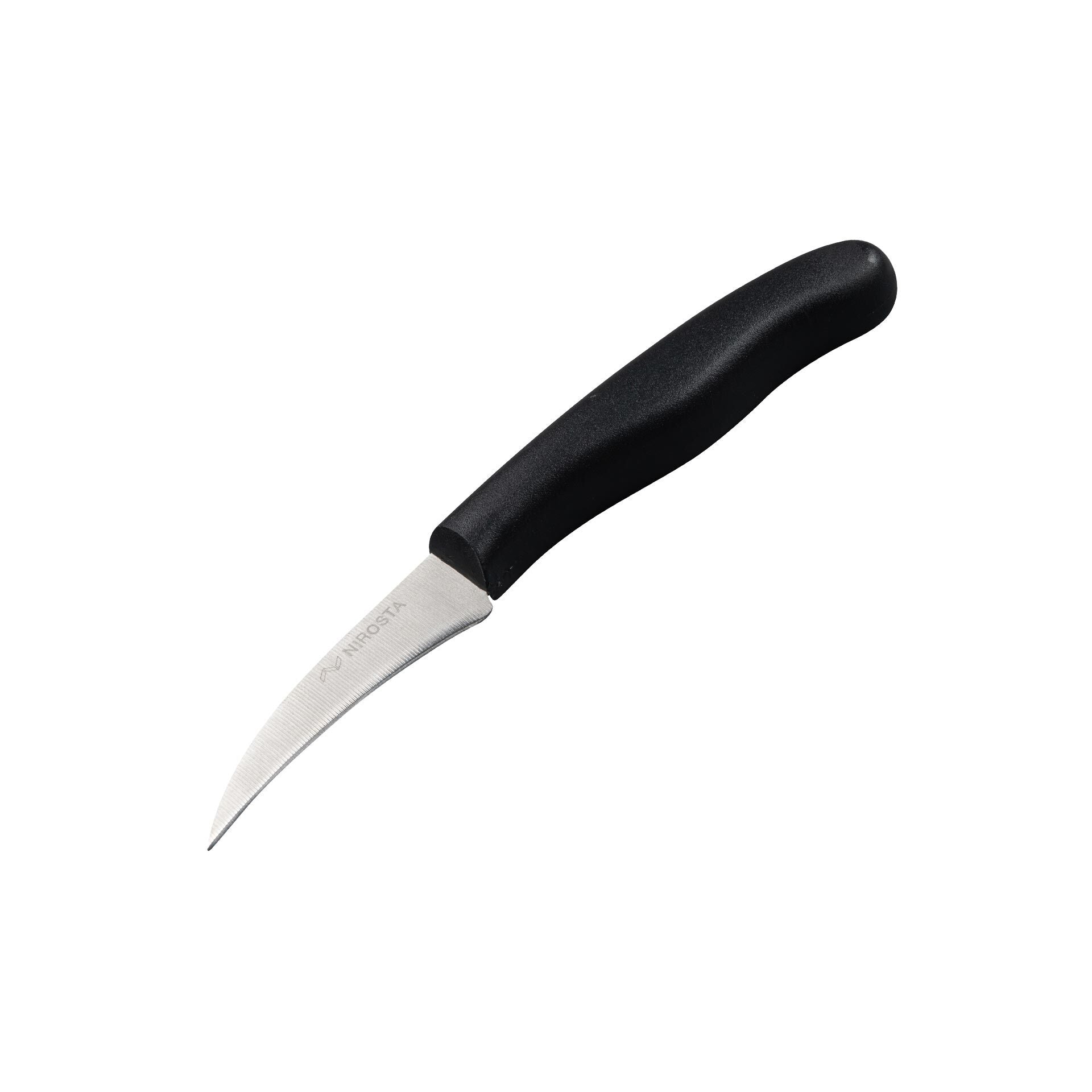 Skreller med buet blad 7 cm rustfritt stål - Nirosta forfra