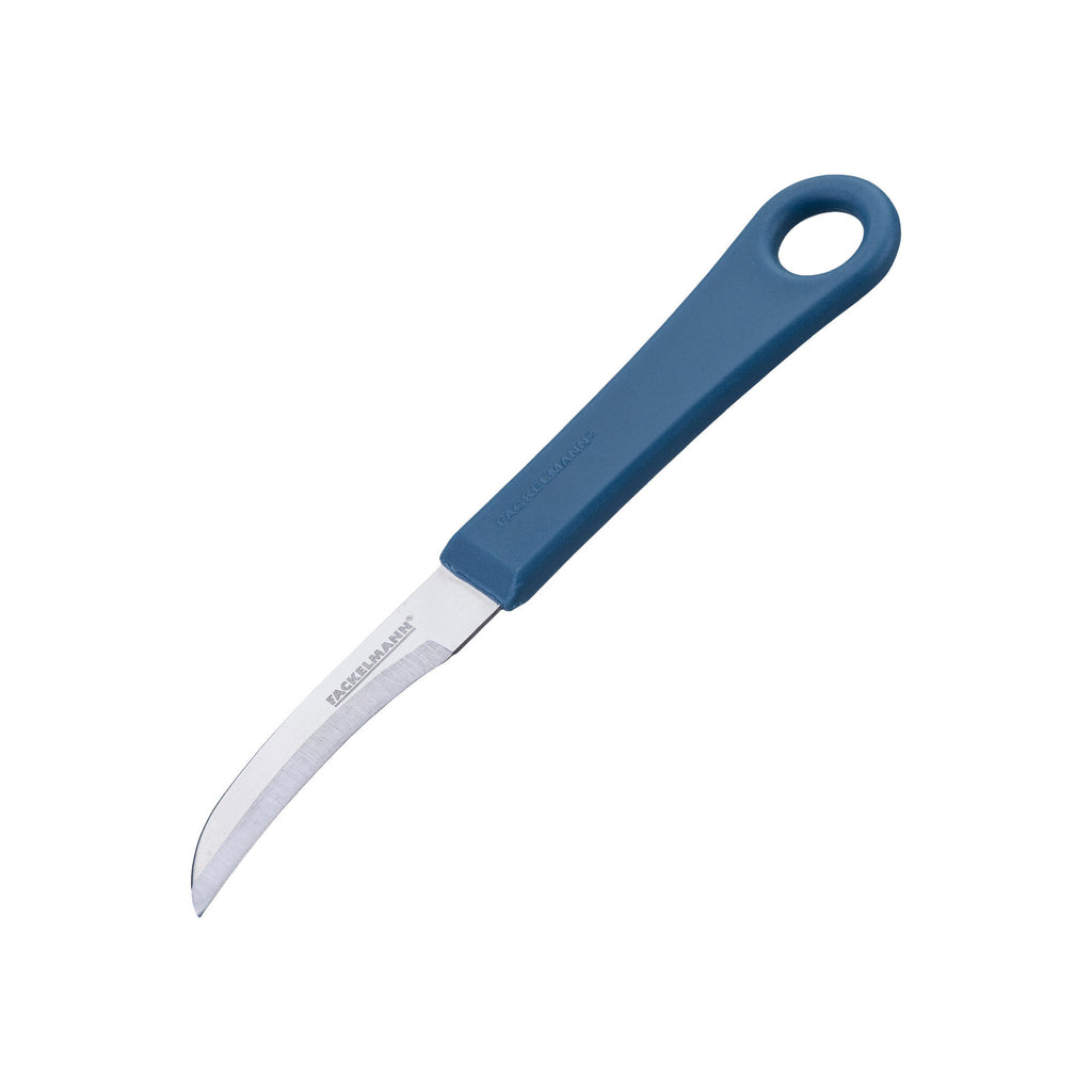 Skreller Essential 16,5 cm blå rustfritt stål forfra