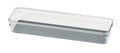 Skuffeinnsats Long L grå plast 32,5 x 4,5 x 9 cm - Wenko forfra