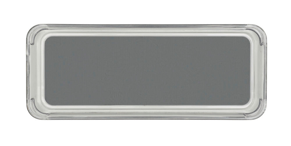 Skuffeinnsats Long M grå plast 23 x 4,5 x 9 cm bakside