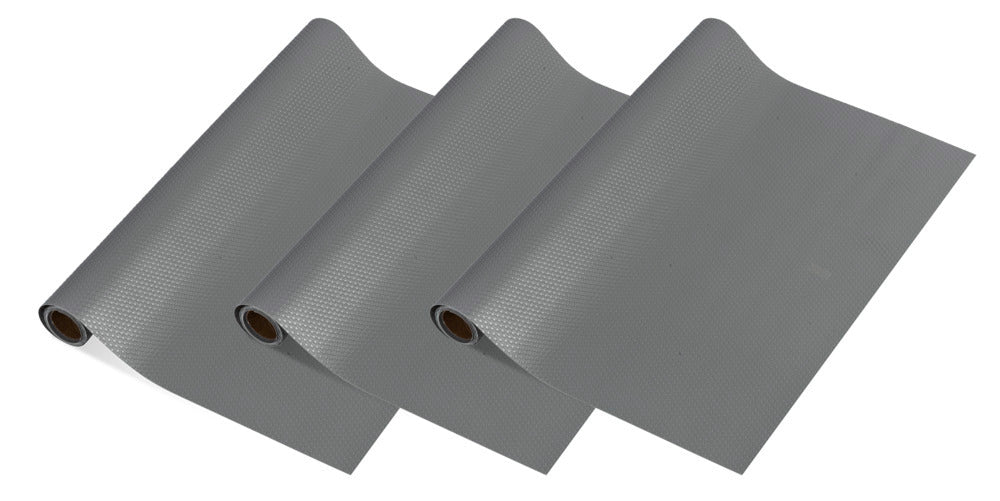 Skuffematte sklisikker 150x50 cm grå EVA 3-delt sett - Wenko forfra