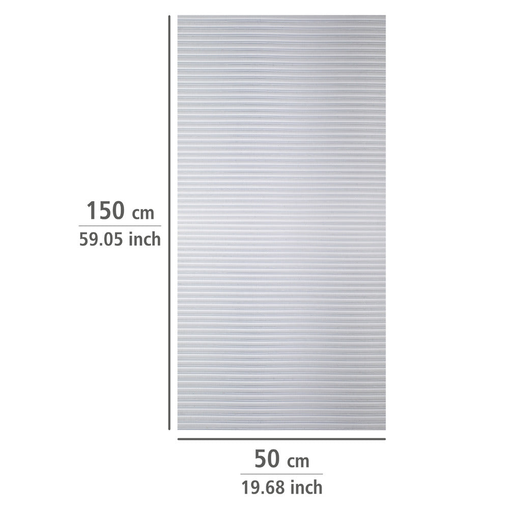 Skuffematte sklisikker 150x50 cm transparent EVA 3-delt sett materiale