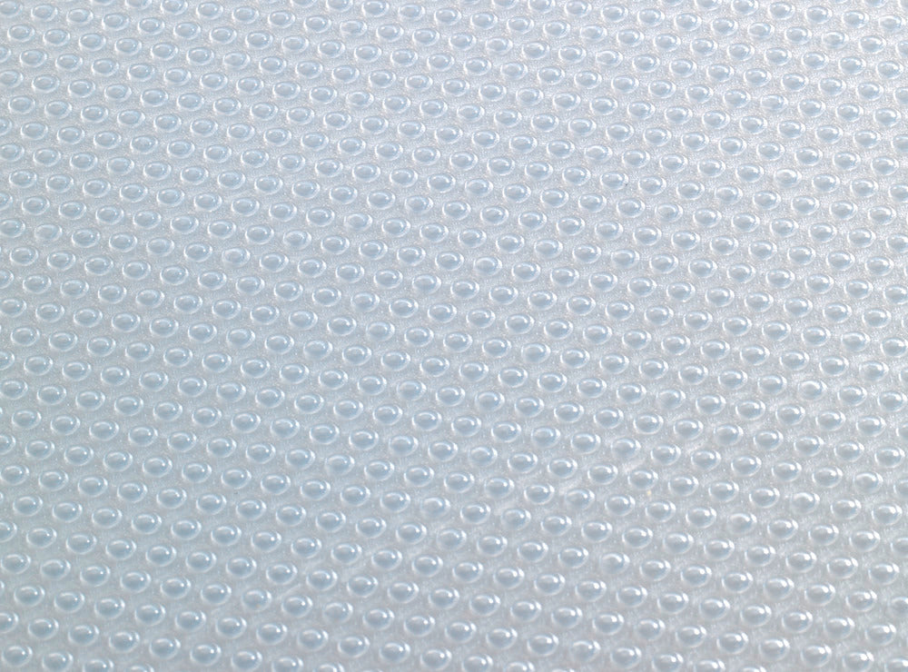 Skuffematte sklisikker transparent EVA 150x50 cm 3-delt sett bakside