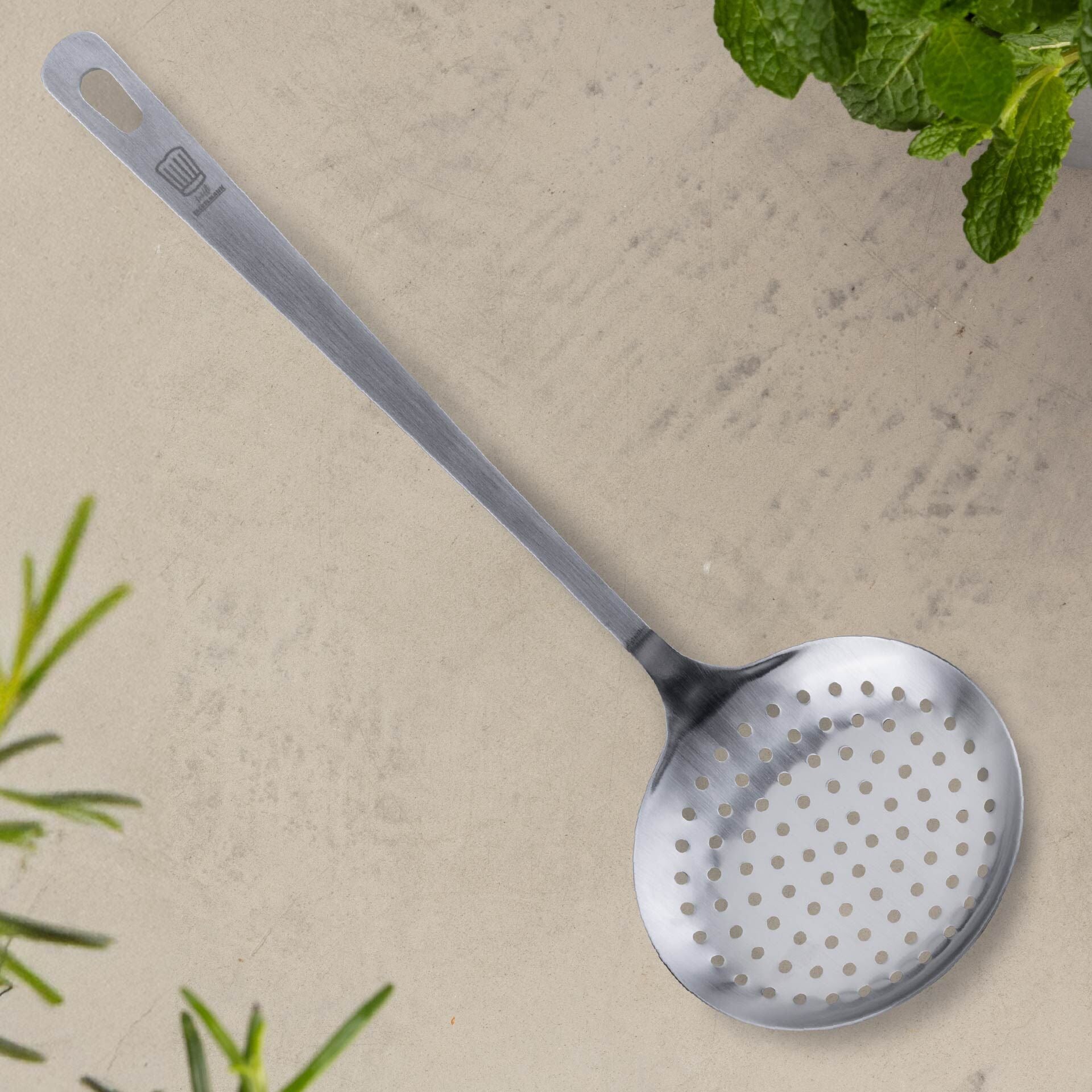 Skumskje rustfritt stål 32 cm - Chefkoch trifft Fackelmann bakside