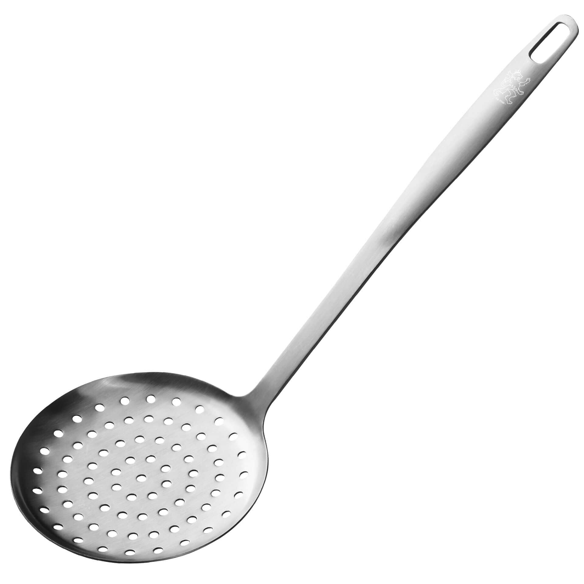 Skumskje rustfritt stål 32 cm satinfinish forfra