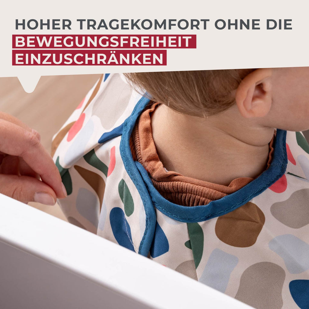 Smekke med ermer og oppsamlingslomme fargerik - Fackelmann fargerik design