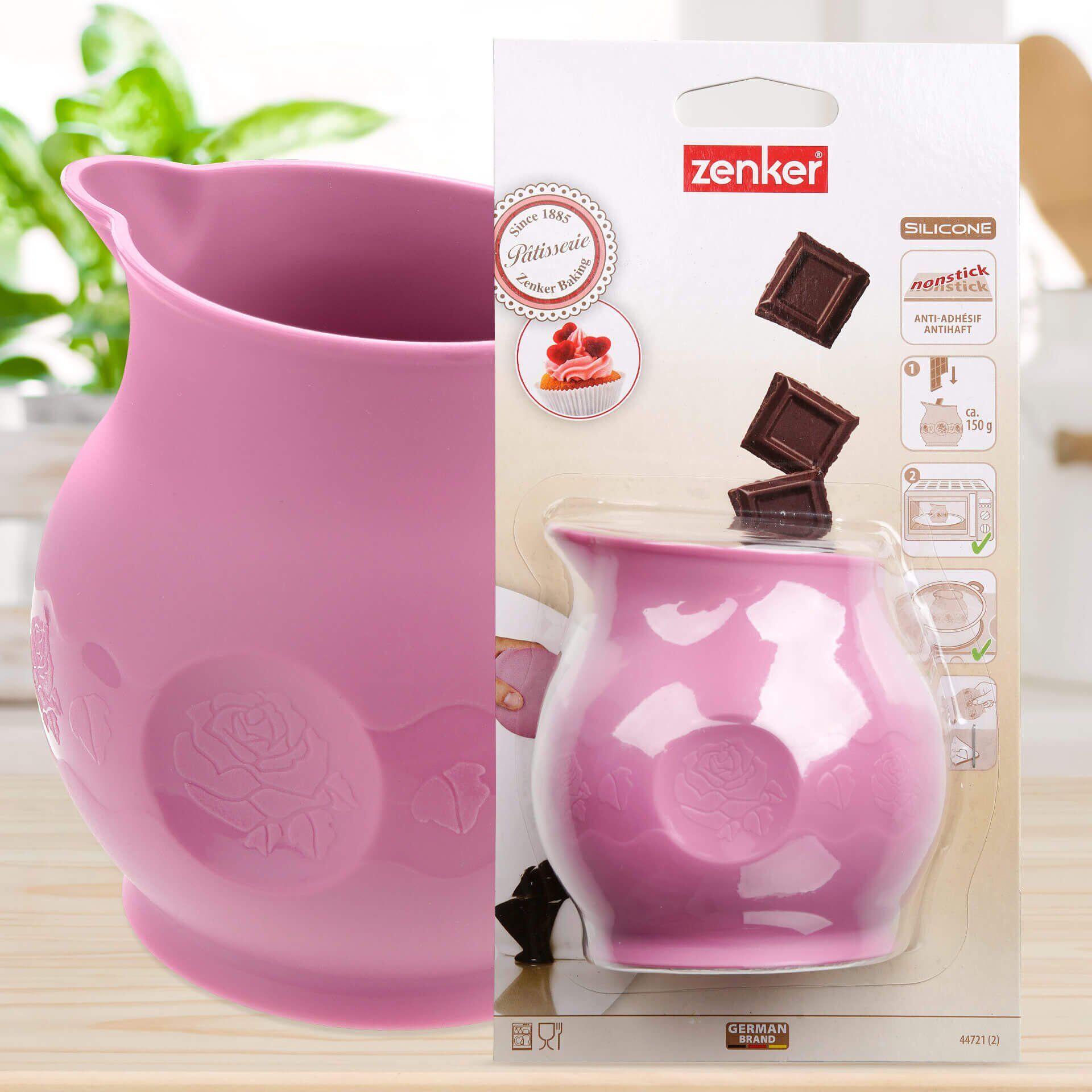 Smeltekopp silikon 150 g for sjokolade og saus - Zenker bakside