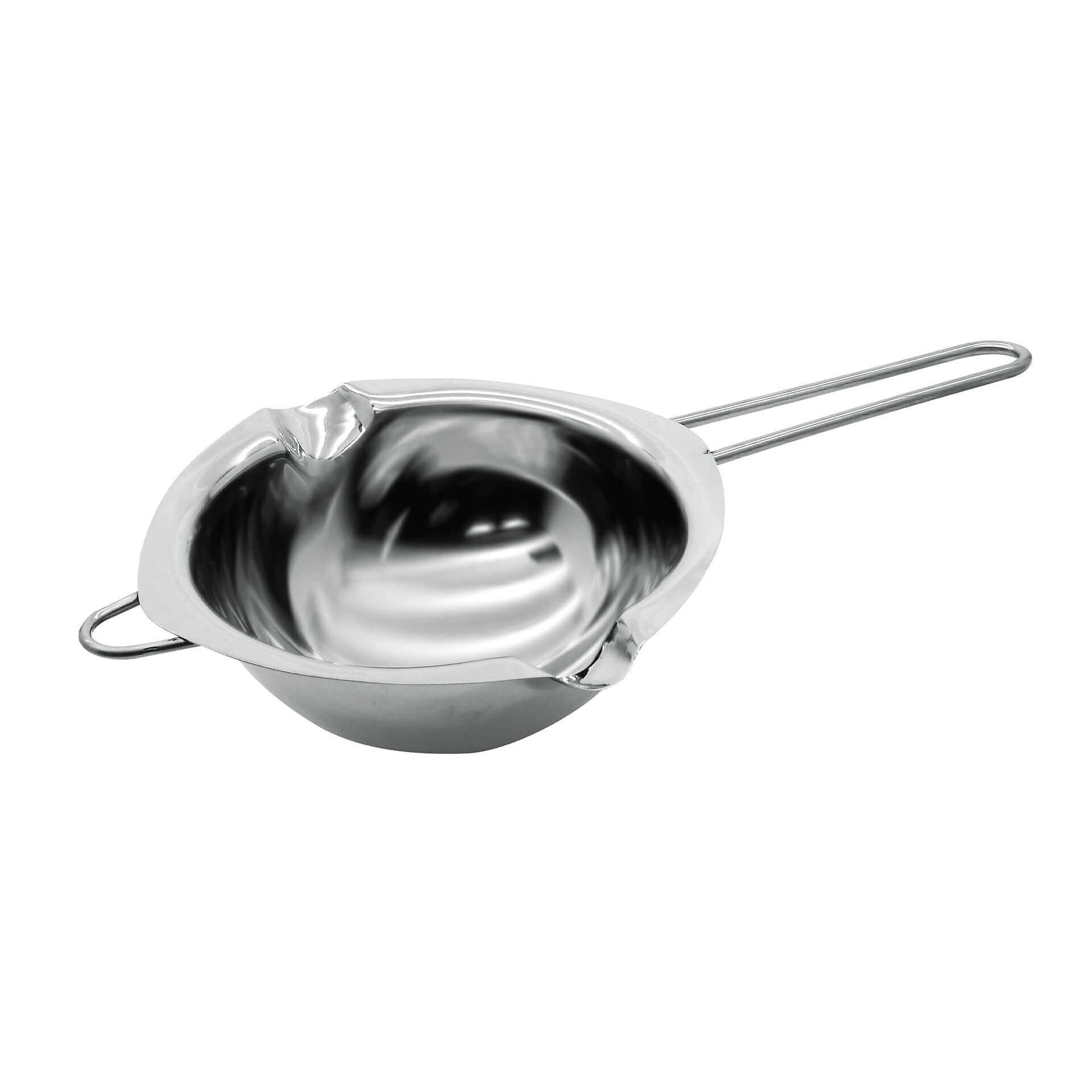 Smeltetopf rustfritt stål 225 ml for vannbad forfra