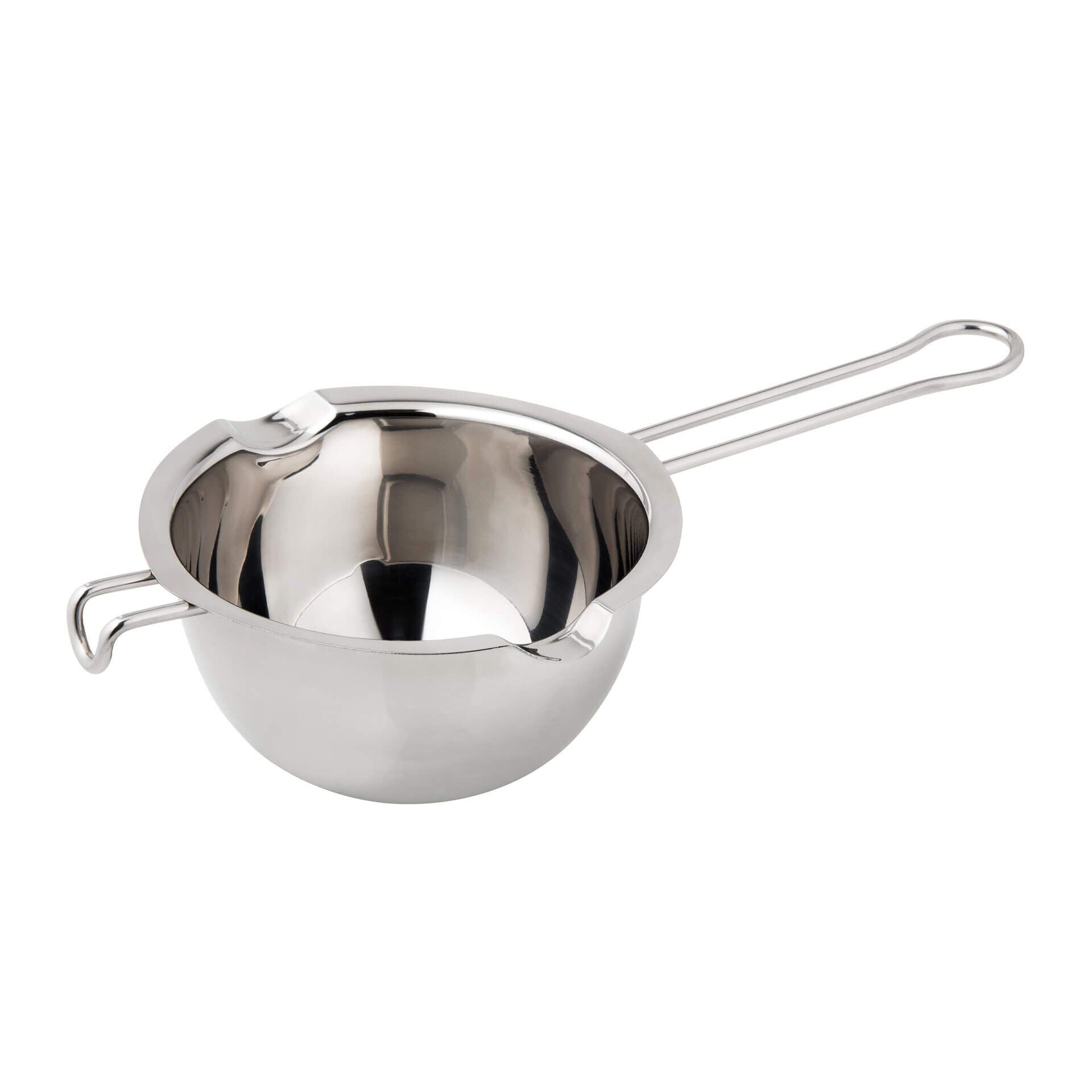Smeltetopf rustfritt stål 26x14 cm vannbad Dr. Oetker forfra