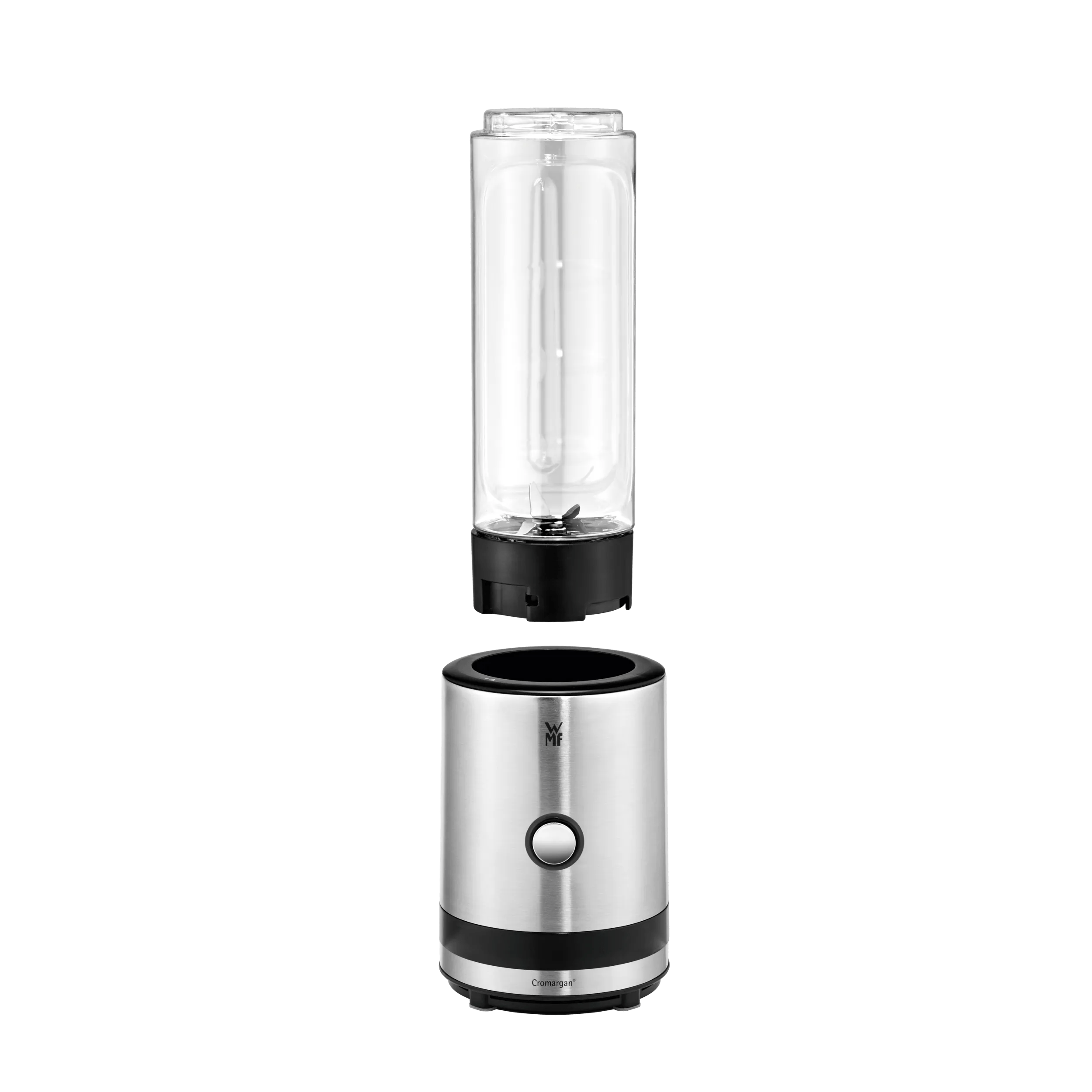 Smoothieblender to-go 0,6 L tritan 300W med drikkeflaske WMF montert og klar til bruk