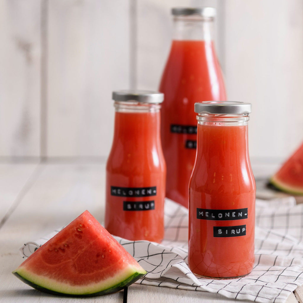 Smoothieflaske glass med lokk 250 ml Ø5,5 cm - Dr. Oetker bakside