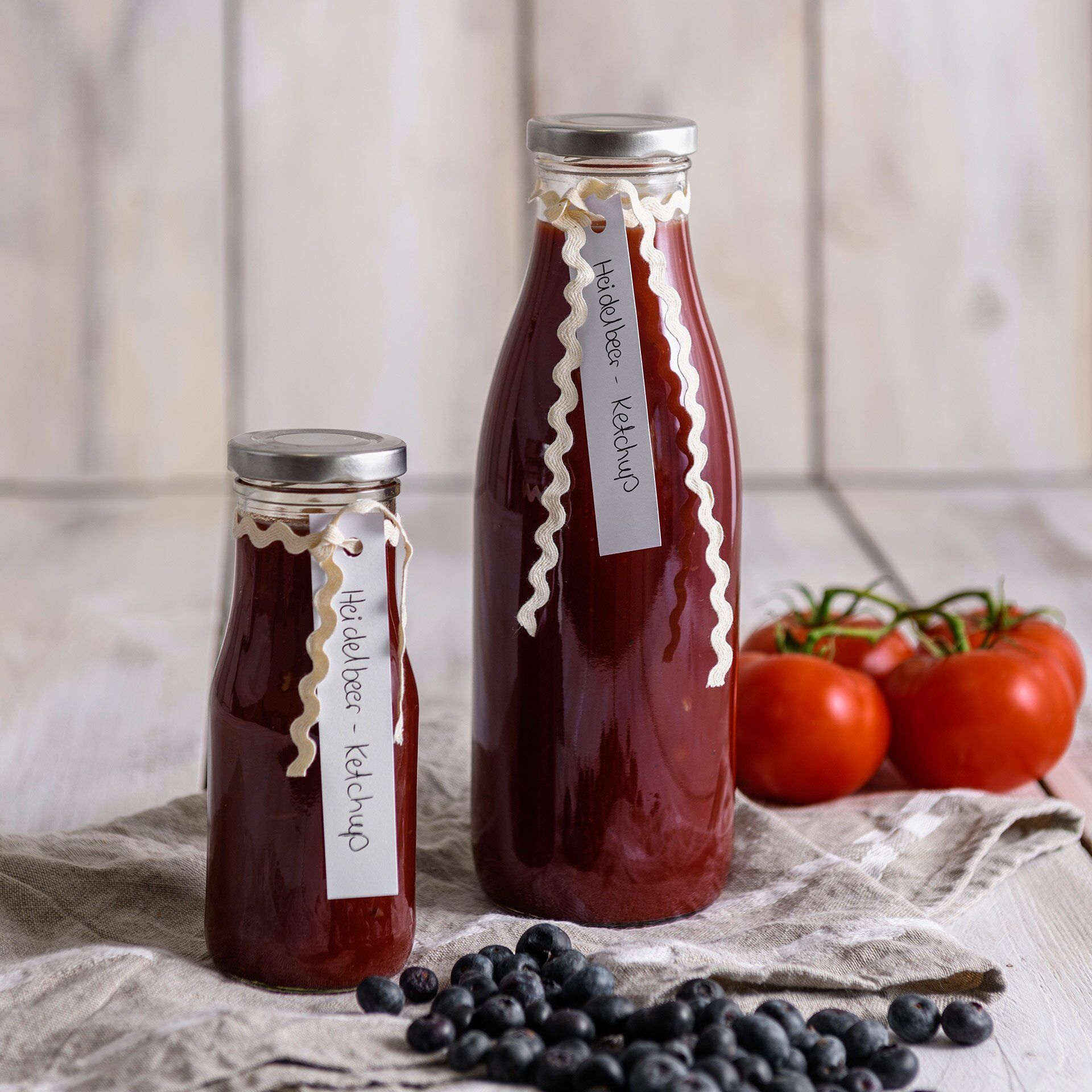 Smoothieflaske glass med lokk 750 ml Ø8 cm - Dr. Oetker bakside