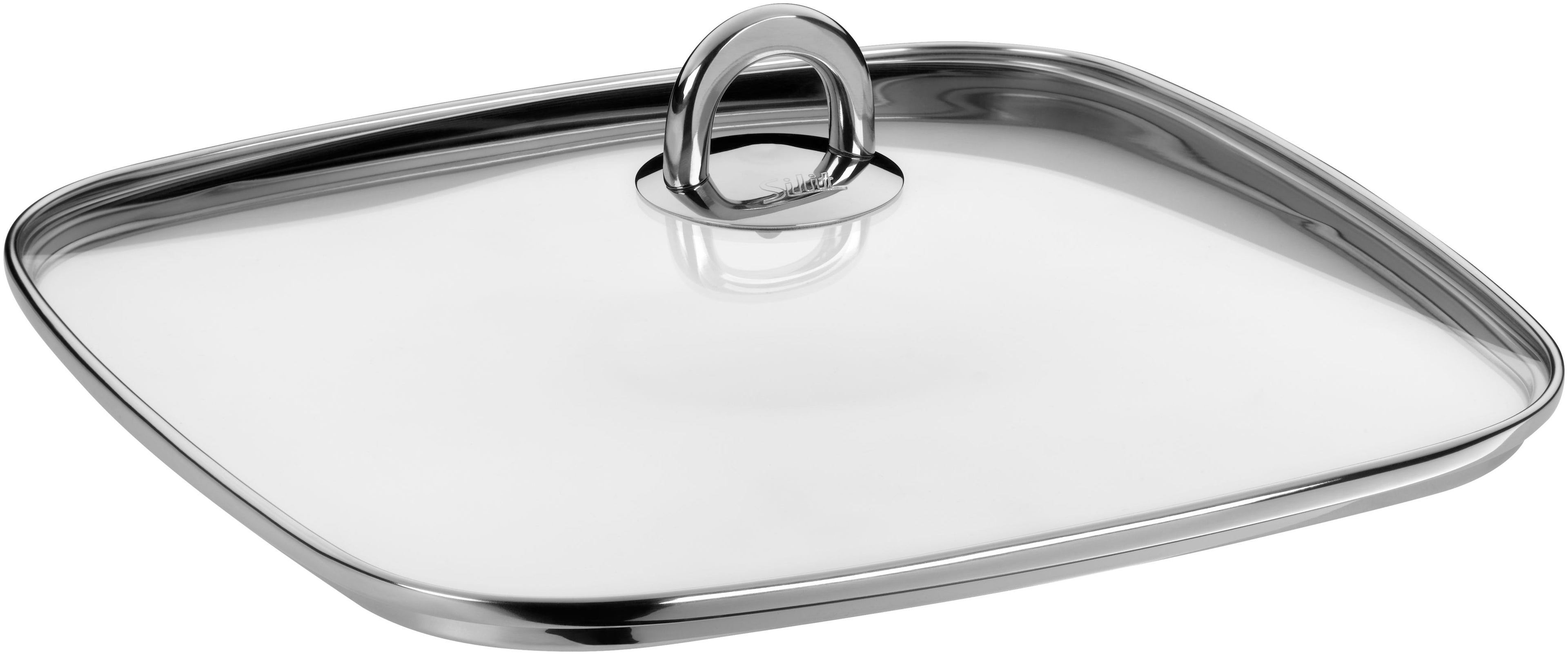 Glasslokk på Smorgryte kvadratisk 29x29 cm med glasslokk non-stick keramikk