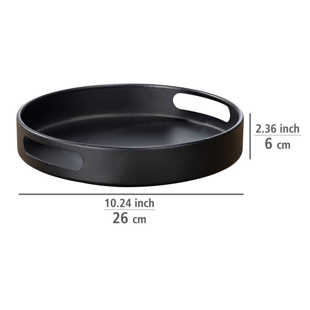 Snurrebrett 360° pulverlakkert metall svart - Wenko detalj