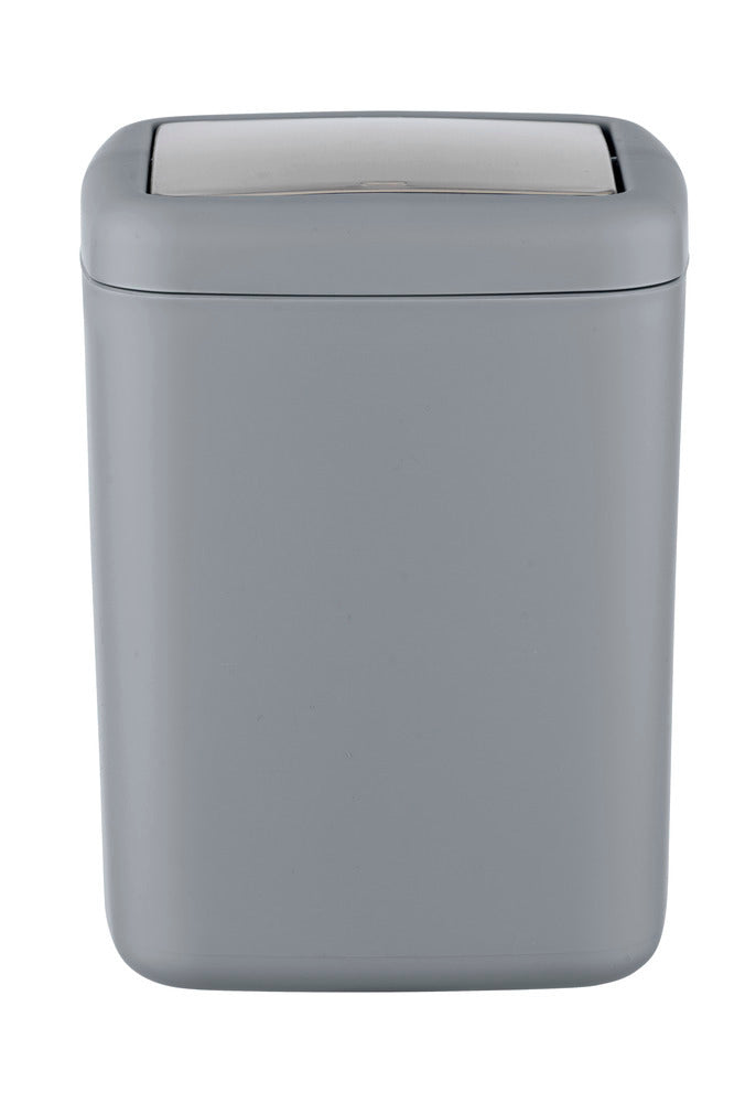 Søppelbøtte med svingdeksel grå plast 3 L Barcelona - WENKO bakside