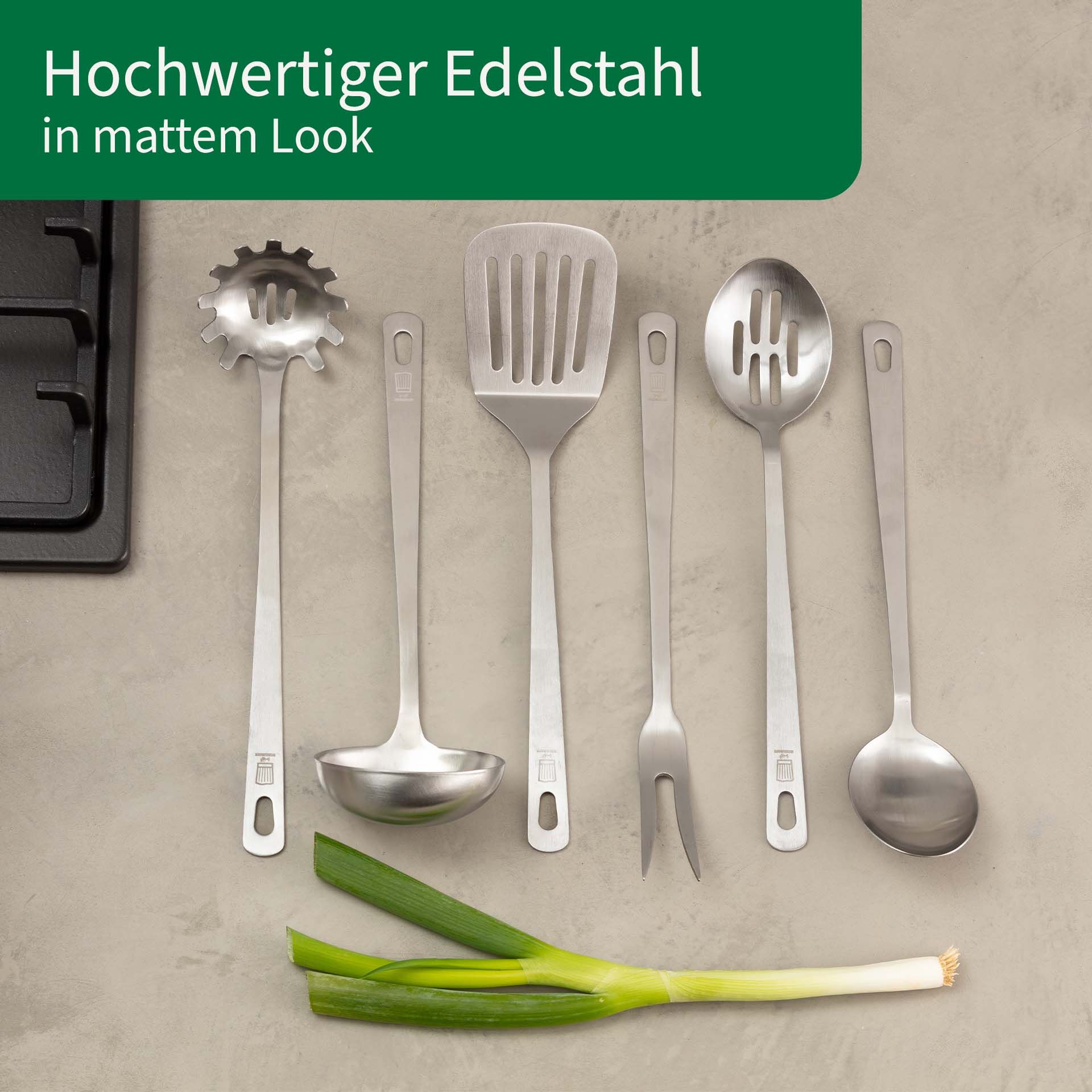Spagettiskje rustfritt stål 31 cm helhetlig visning
