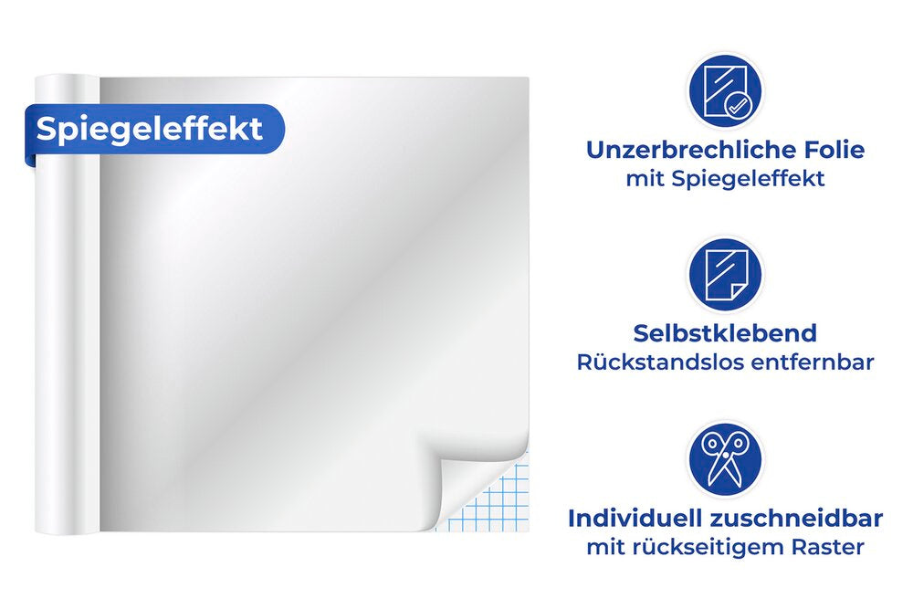 Speileffektfolie selvklebende 2-delt sett klippbar - Maximex i bruk