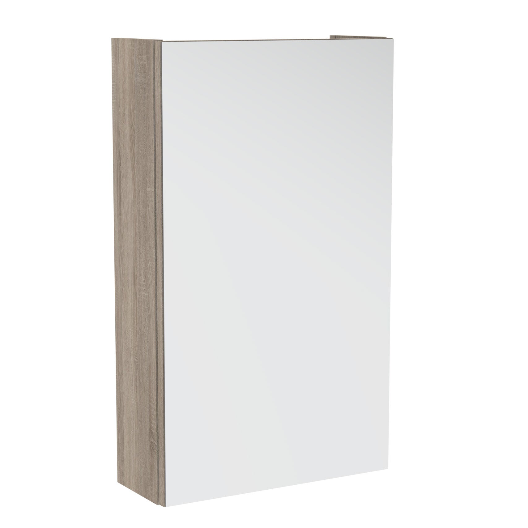 Speilskap Easy 40 cm eik med justerbar hylle forfra