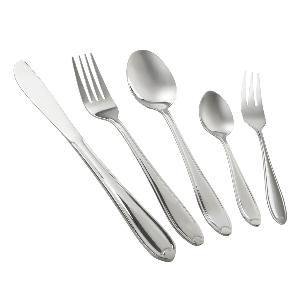 Spiseskjeer Konstanz rustfritt stål 19,5 cm 3 stk bakside