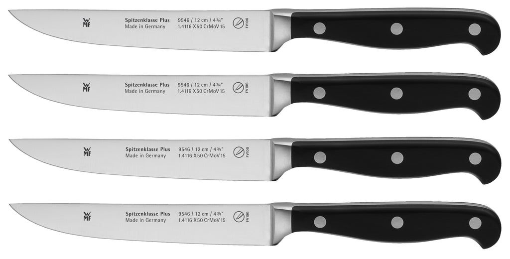 Spitzenklasse Plus biffkniv-sett 4 deler 12 cm klinge - WMF forfra