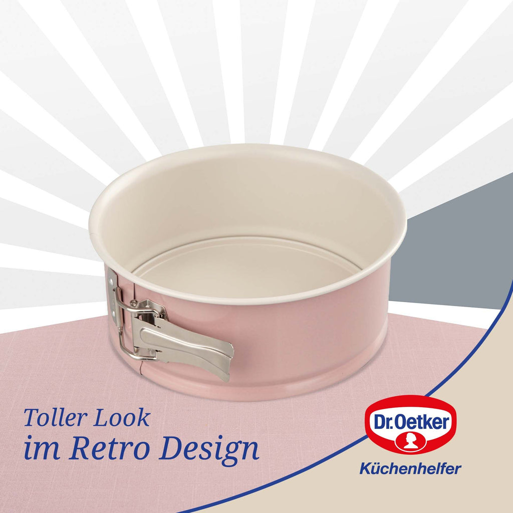 Springform med høy kant Ø18 cm non-stick Retro Design Dr. Oetker logo detalj