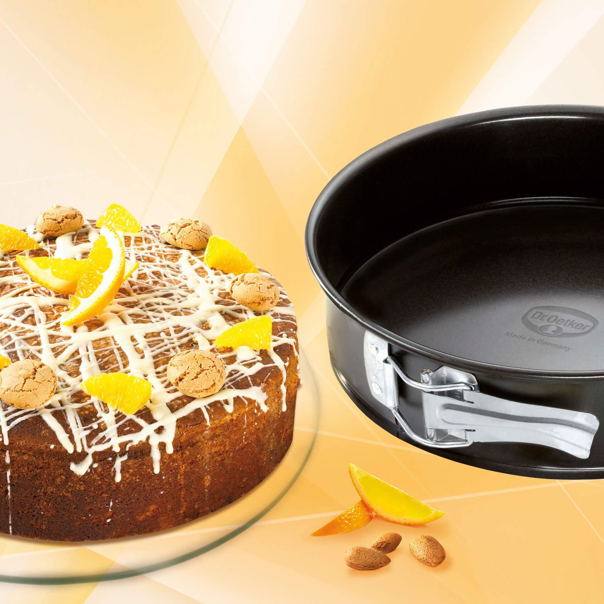 Springform Ø20 cm non-stick varmebestandig til 230 °C - Dr. Oetker bakside