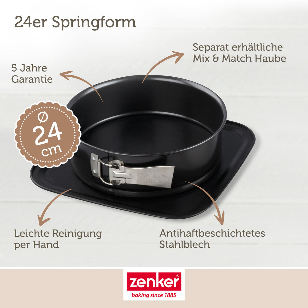 Nærbilde av håndtak på Springform Ø24 cm non-stick stålplate - Zenker