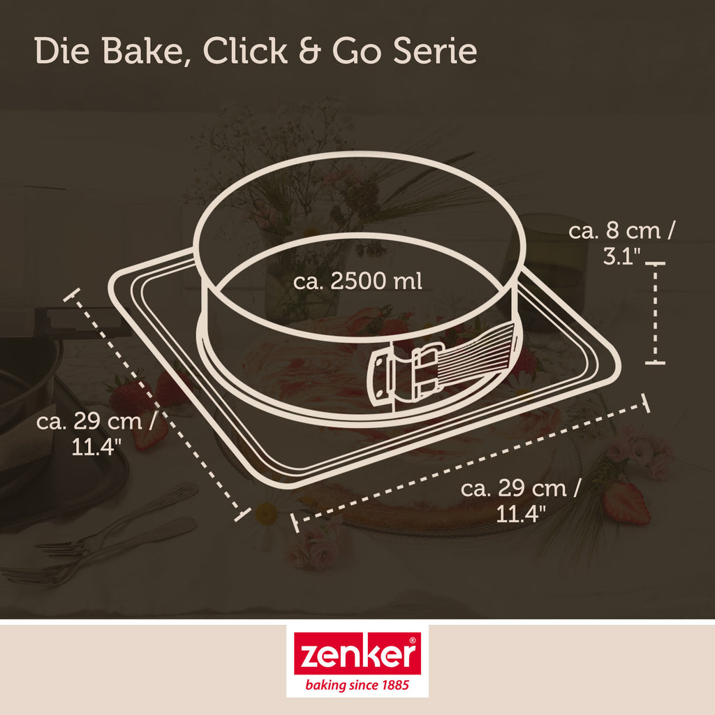 Springform Ø24 cm non-stick stålplate - Zenker i bruk