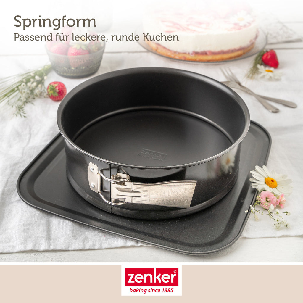 Springform Ø24 cm non-stick stålplate - Zenker utside