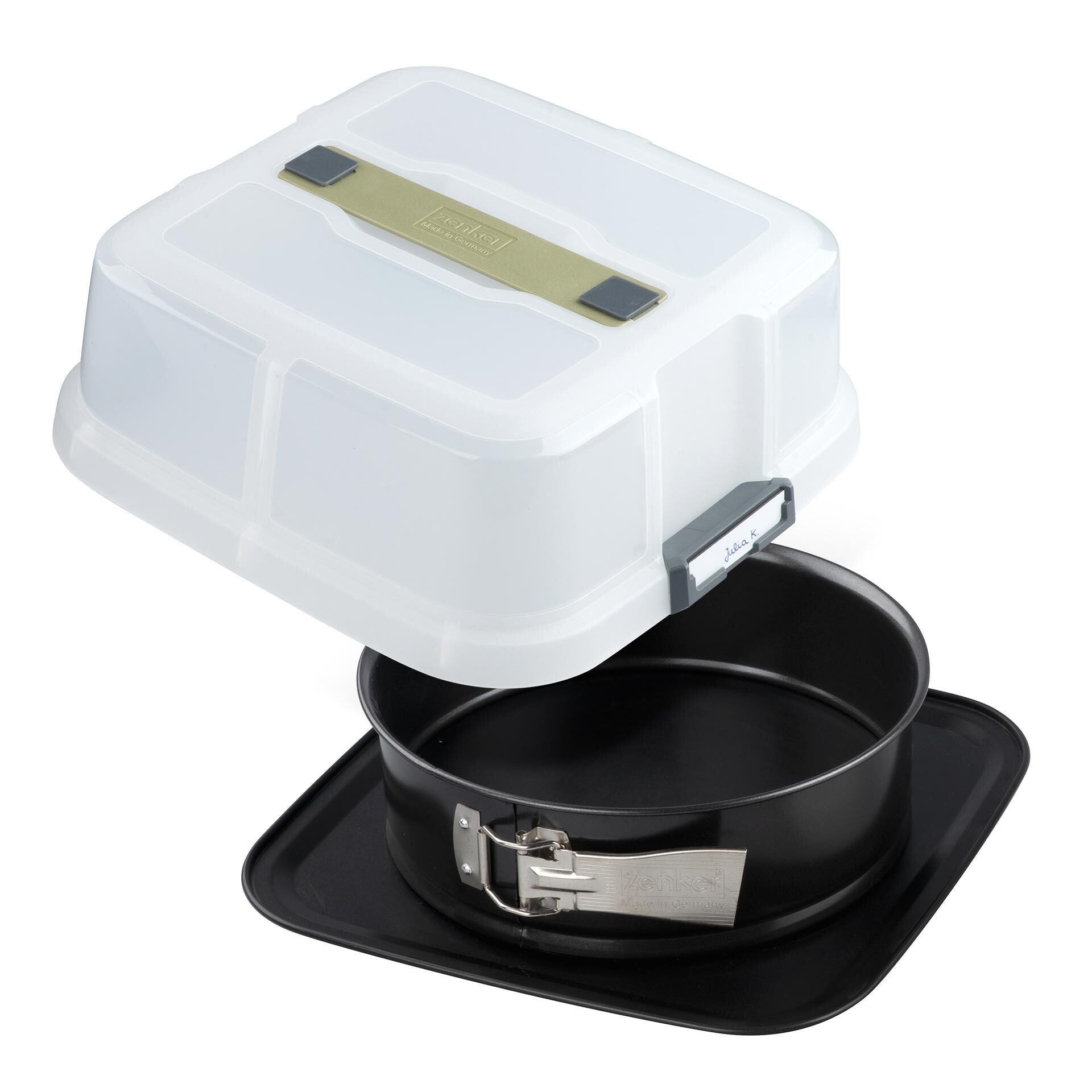 Springform Ø24 cm med transportlokk non-stick - Zenker forfra