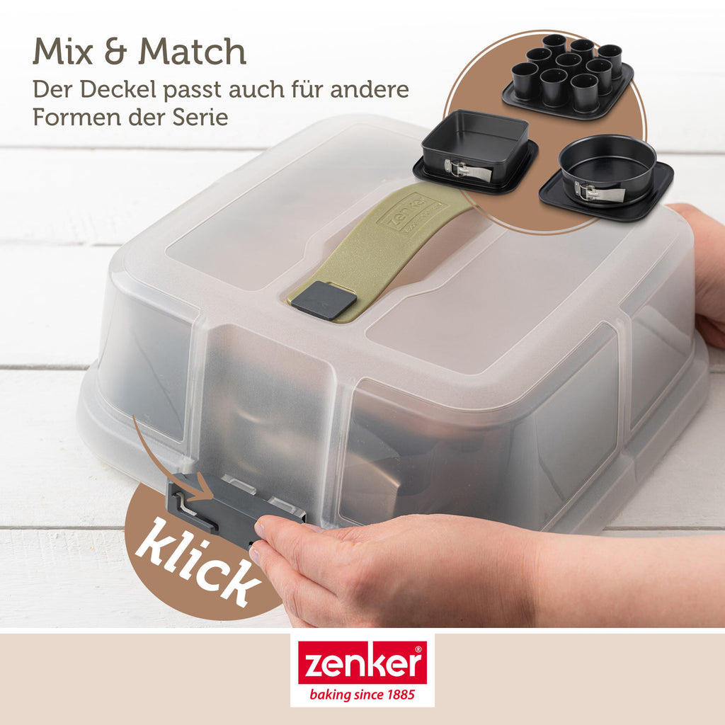 Springform Ø24 cm med transportlokk non-stick - Zenker komplett sett