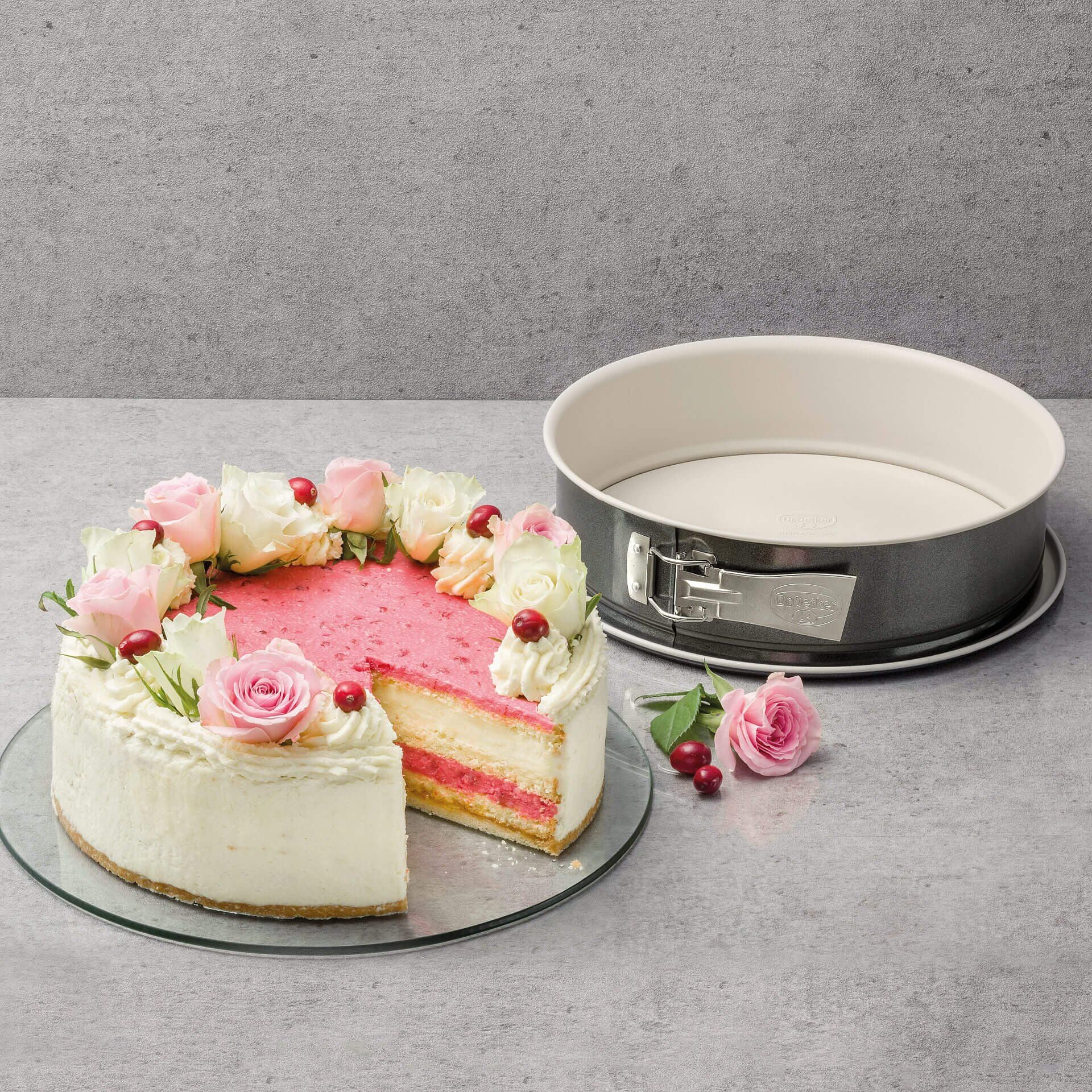 Springform Ø26 cm non-stick keramisk forsterket - Dr. Oetker bakside