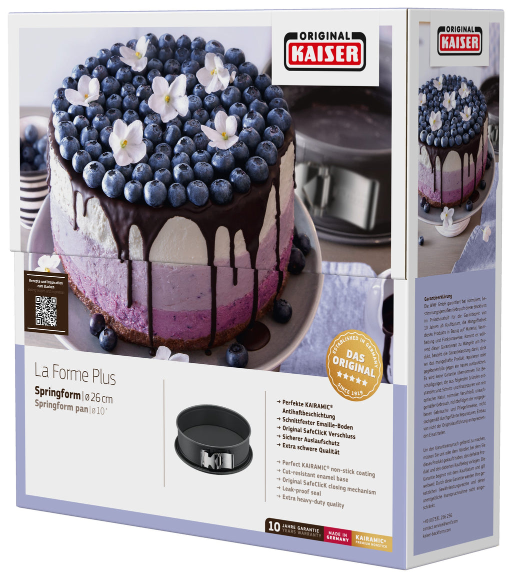 Springform 26 cm med SafeClick non-stick med kake i