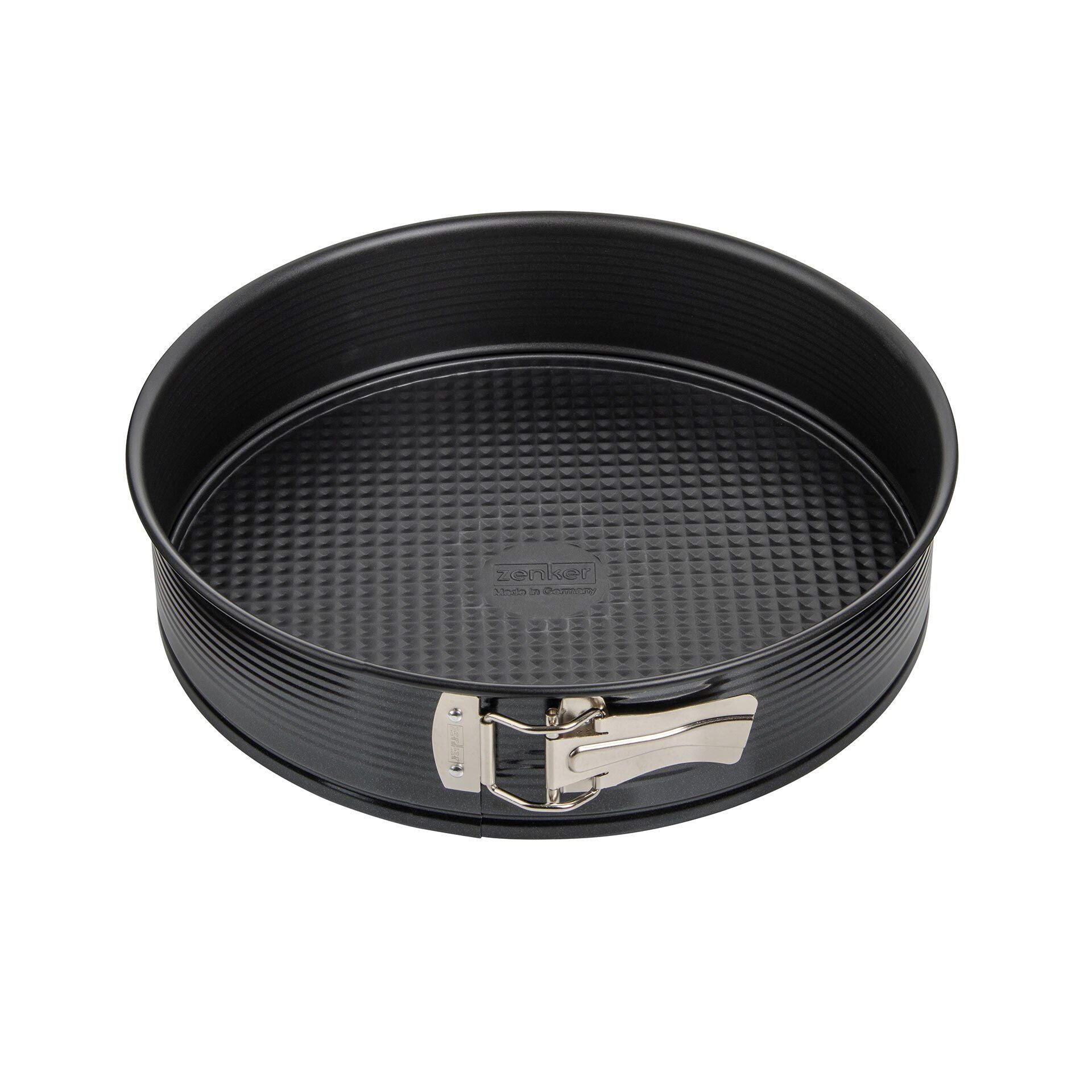 Springform Ø28 cm med flat bunn Black Metallic non-stick - Zenker forfra