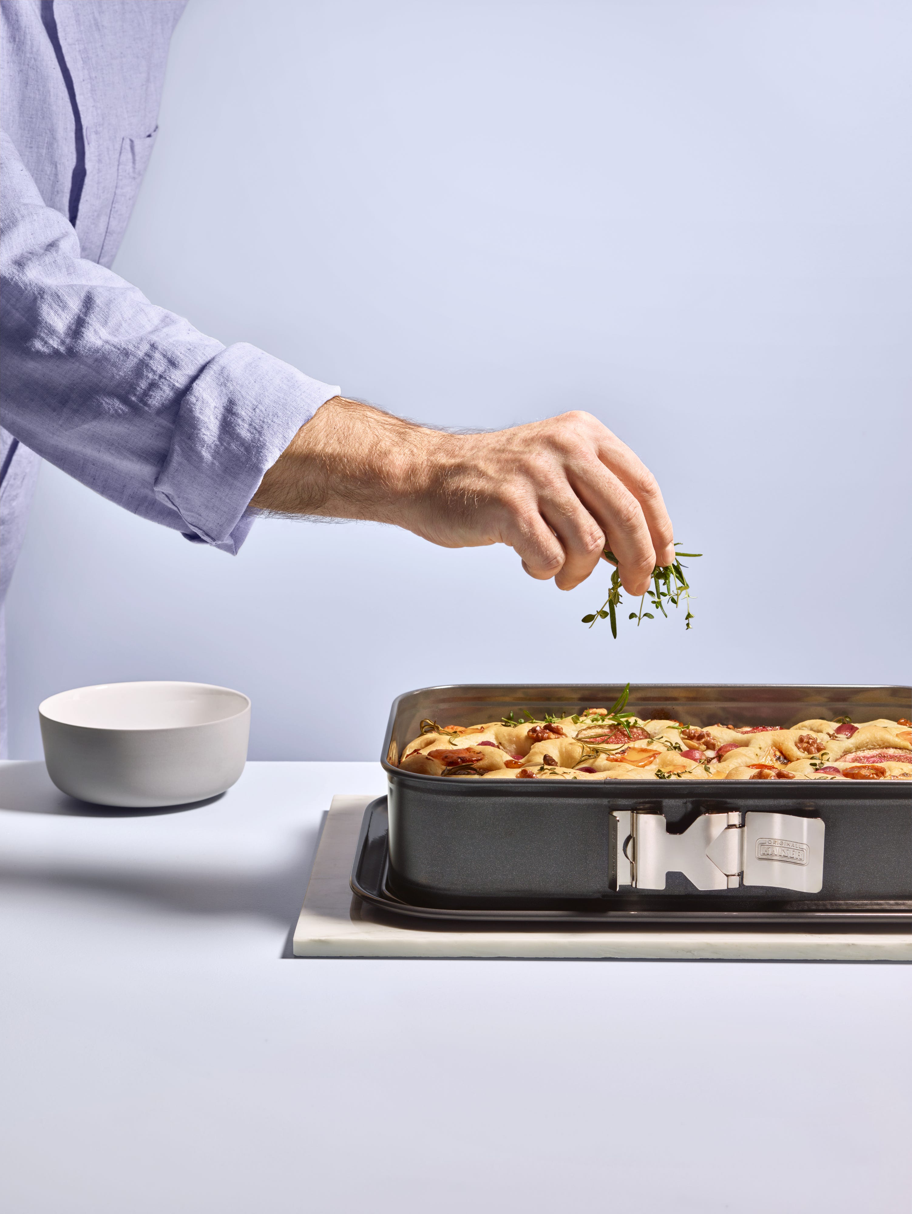 Springform rektangulær 35x24 cm med SafeClick non-stick bakside