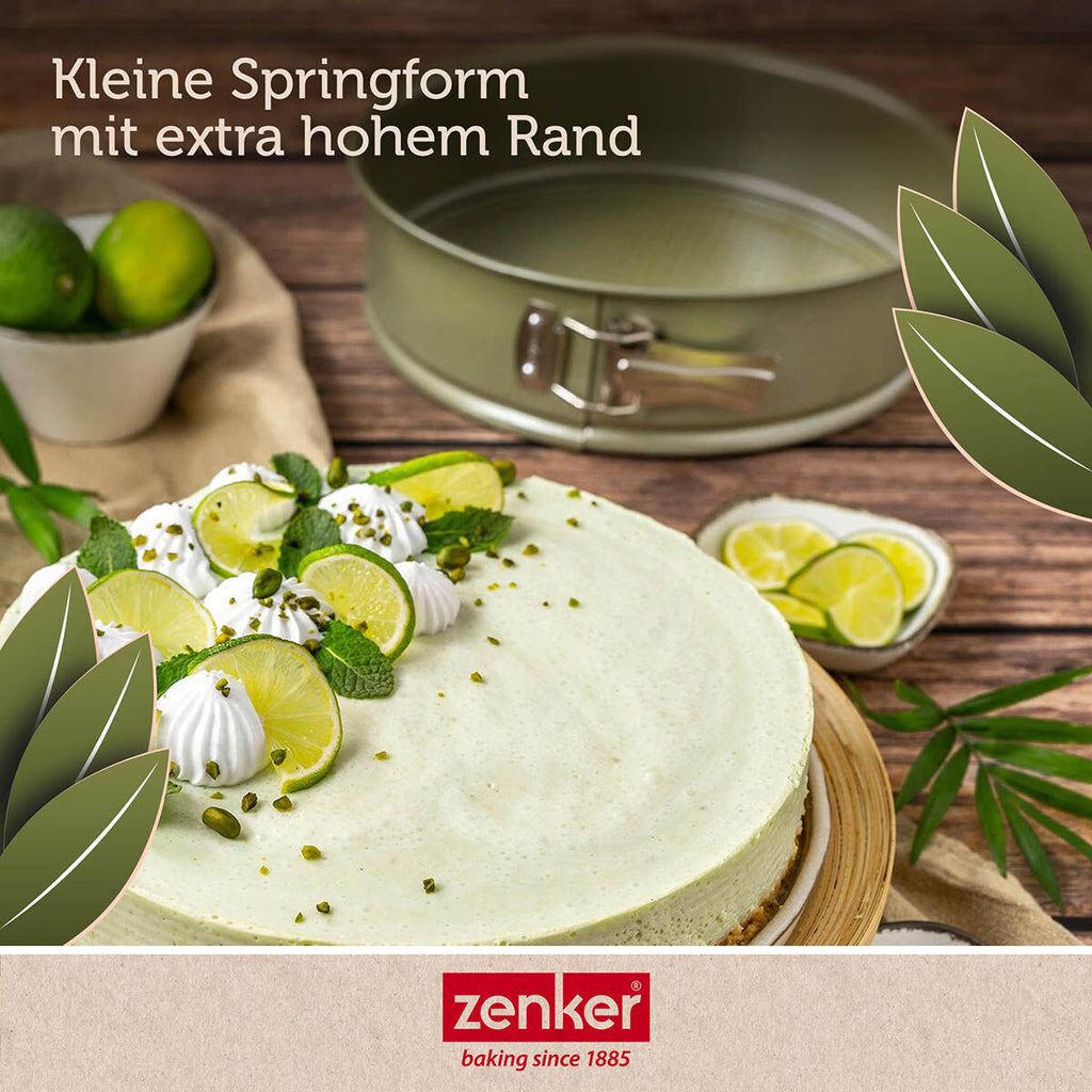 Springform med flat bunn Ø20 cm non-stick Green Vision sett fra siden