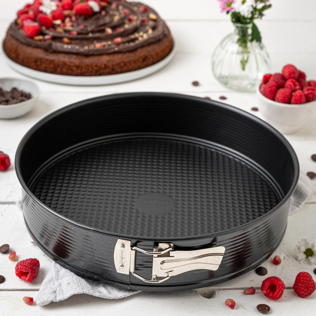 Springform med flat bunn non-stick Ø30 cm stål - Zenker bakside