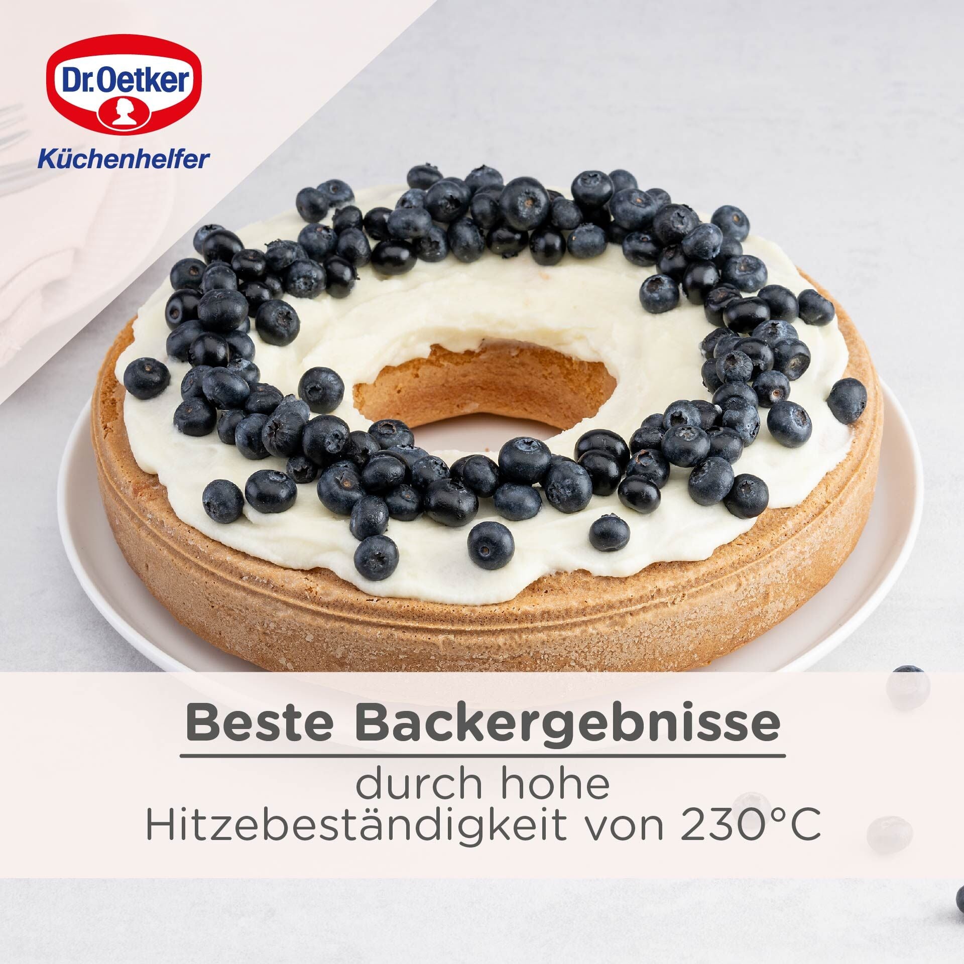 Springform med flat- og rørbunn Ø26 cm Dr. Oetker detalj av kant