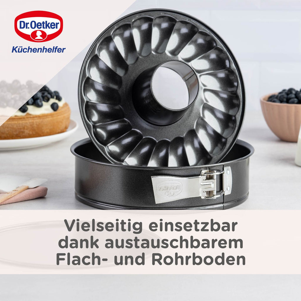 Springform med flat- og rørbunn Ø26 cm Dr. Oetker håndvask anbefalt