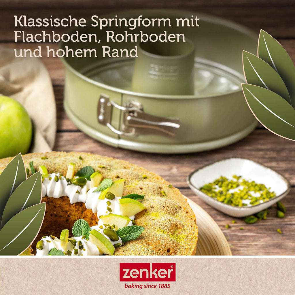 Nærbilde av rørbunn i Springform med flat- og rørbunn Ø26 cm Green Vision - Zenker