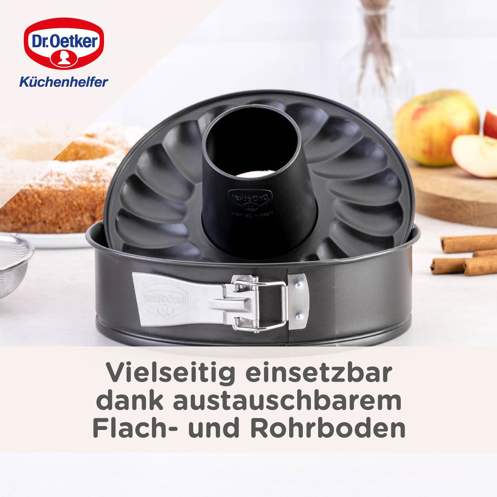 Springform med flat- og rørbunn Ø24 cm non-stick keramikk Dr. Oetker emballasje